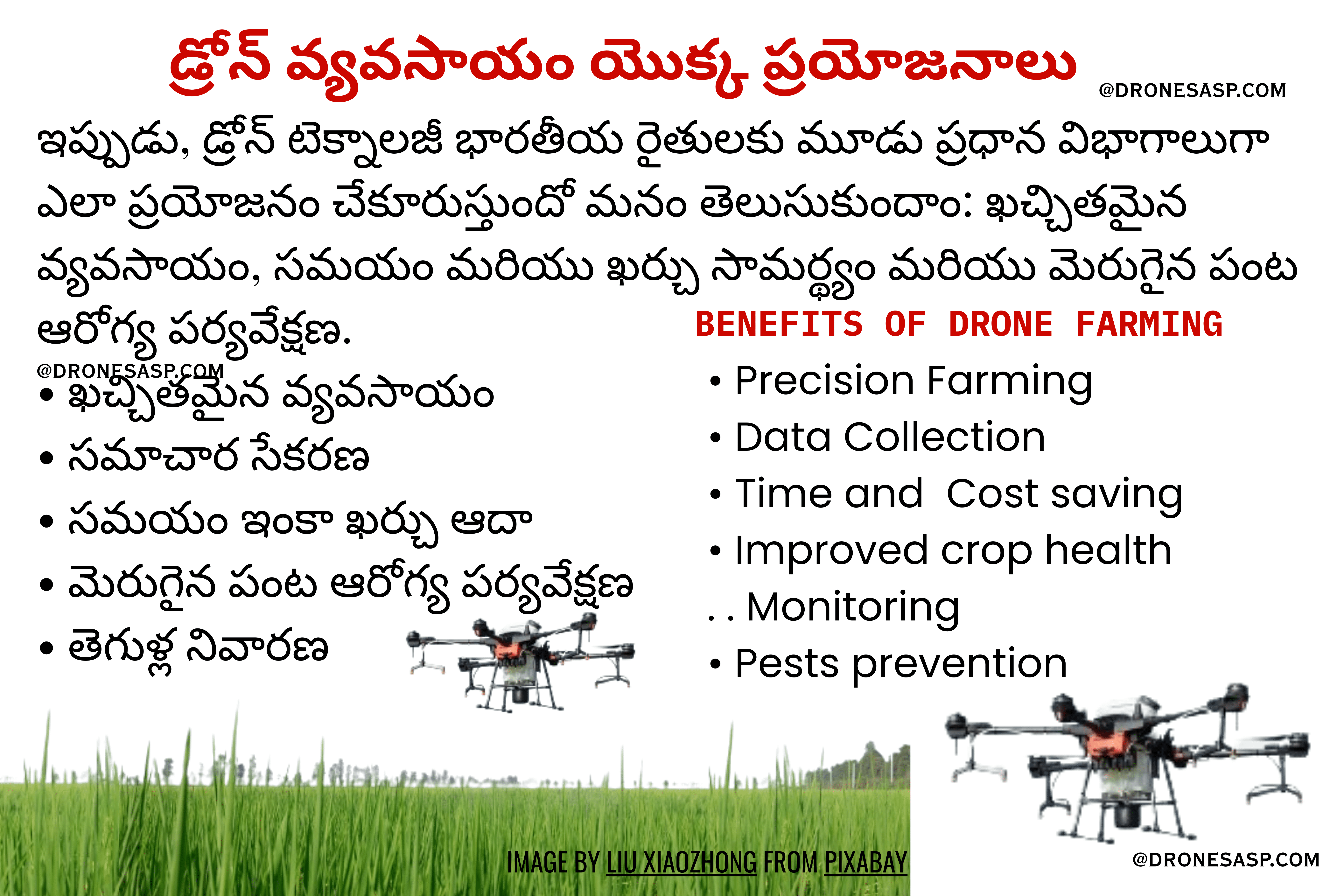 dronefarming, agriculture drones, డ్రోన్ వ్యవసాయం యొక్క ప్రయోజనాలు